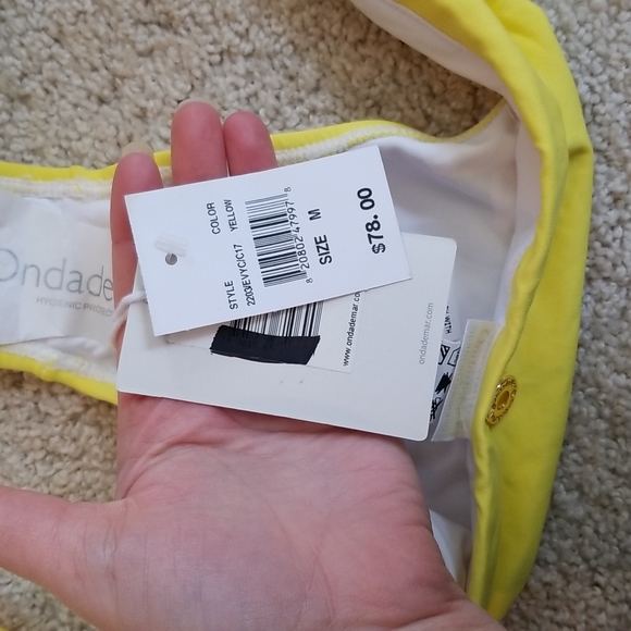 NWT OndadeMar strapless bikini top L bottom M - Picture 5 of 11